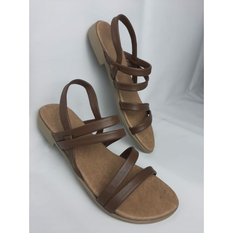 SANDAL WANITA KULIT ASLI/SANDAL TEPLEK HAK