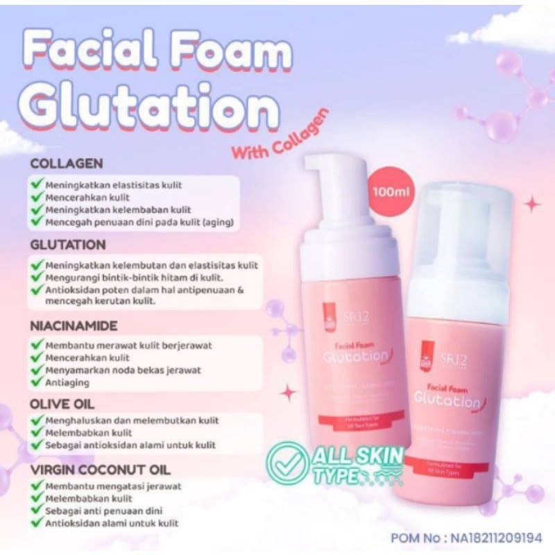 Facial Foam Glutation SR12