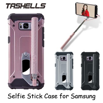 Tashells Built In Selfie Stick Case Wired Samsung S8