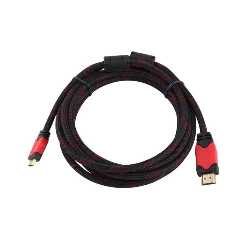 KABEL HDMI  3METER LAPTOP KE TV CCTV NYLON SERAT JARING / KABEL HDMI 1080P V1.43D HQ HIGH QUALITY