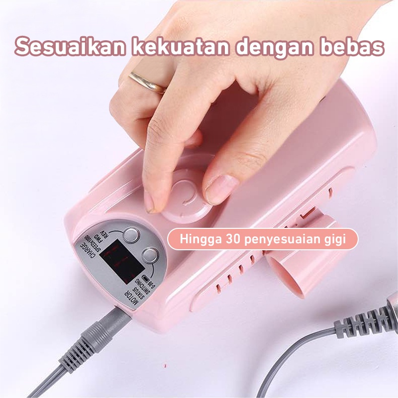 Kaikki Alat Kikir Kuku Elektrik  Portable Rechargeable Nail Drill Polisher Grinding Untuk Manicure / Nail Art