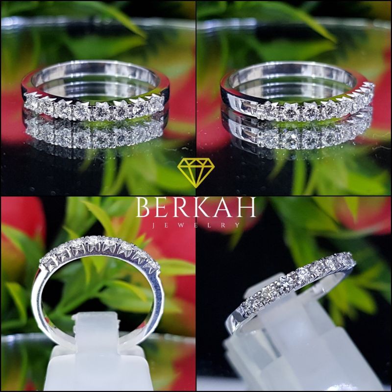 Cincin emas berlian asli natural diamond