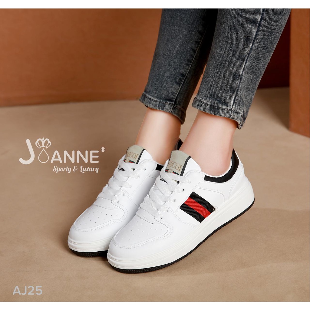 JOANNE SEPATU WANITA LEATHER SNEAKERS SHOES #AJ25 ORIGINAL (SALE)