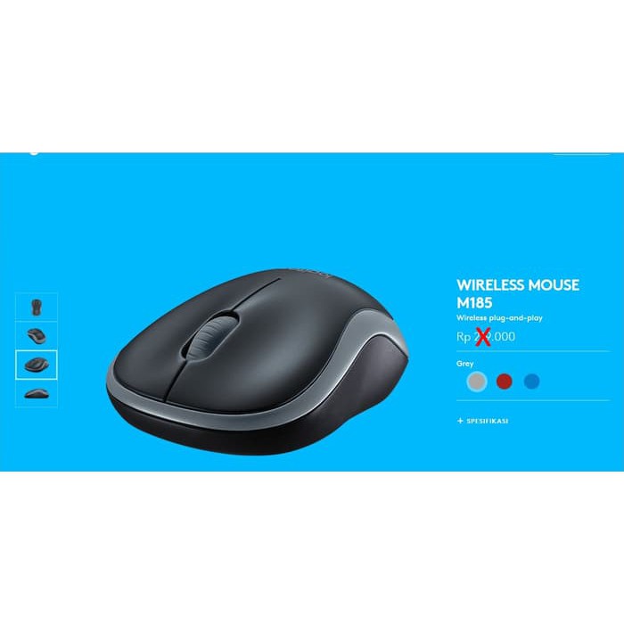 logitech M185 Original &amp; Resmi