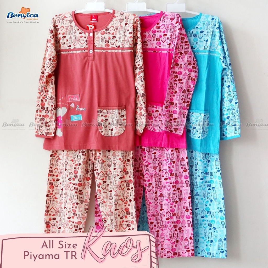 BAJU TIDUR PIYAMA KAOS ALL SIZE ADEM BANYAK MOTIF TR AMRO