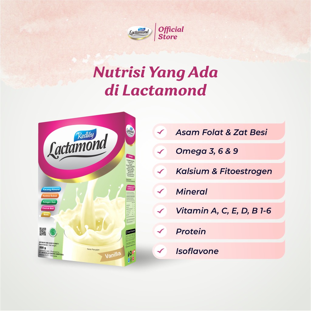 KEDLEY LACTAMOND  Susu Almond Booster ASI | Cokelat | 200gr