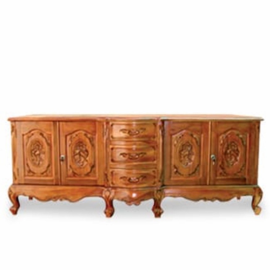 Bufet Meja TV Spanyol - Konsul - BUFET Kayu Jati Jepara