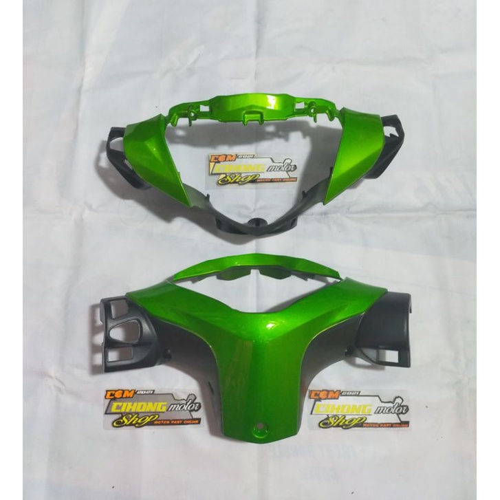 batok kepala depan belakang supra x 125 helm in hijau