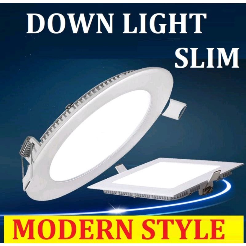 Led Panel Tipis / Downlight Panel 24W 24 Watt Tanam Plafon Putih