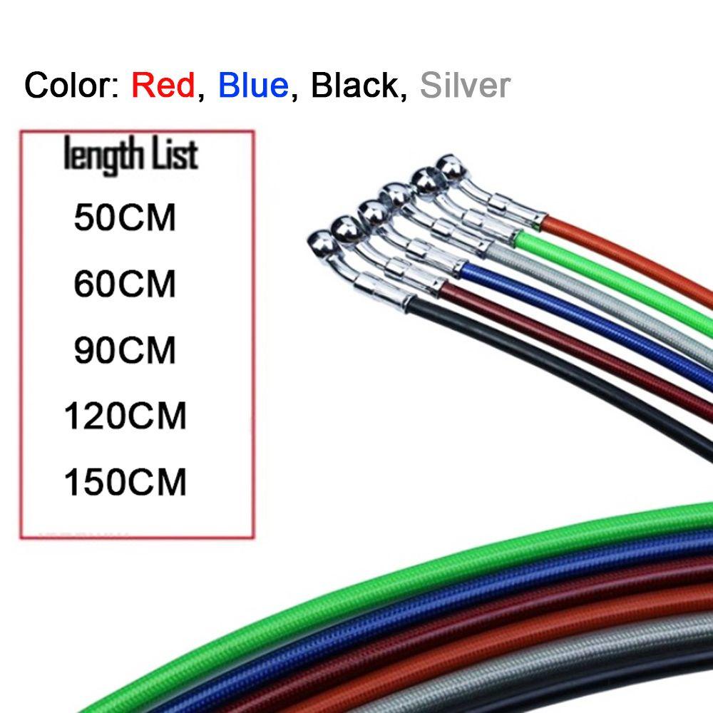 Populer Jalur Rem Sepeda Motor Braided Stainless Steel Tabung Radiator Anti Karat Putar Diperkuat