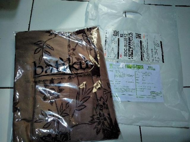 Sisilia Lawasan Bunga Brown Tunik Batik