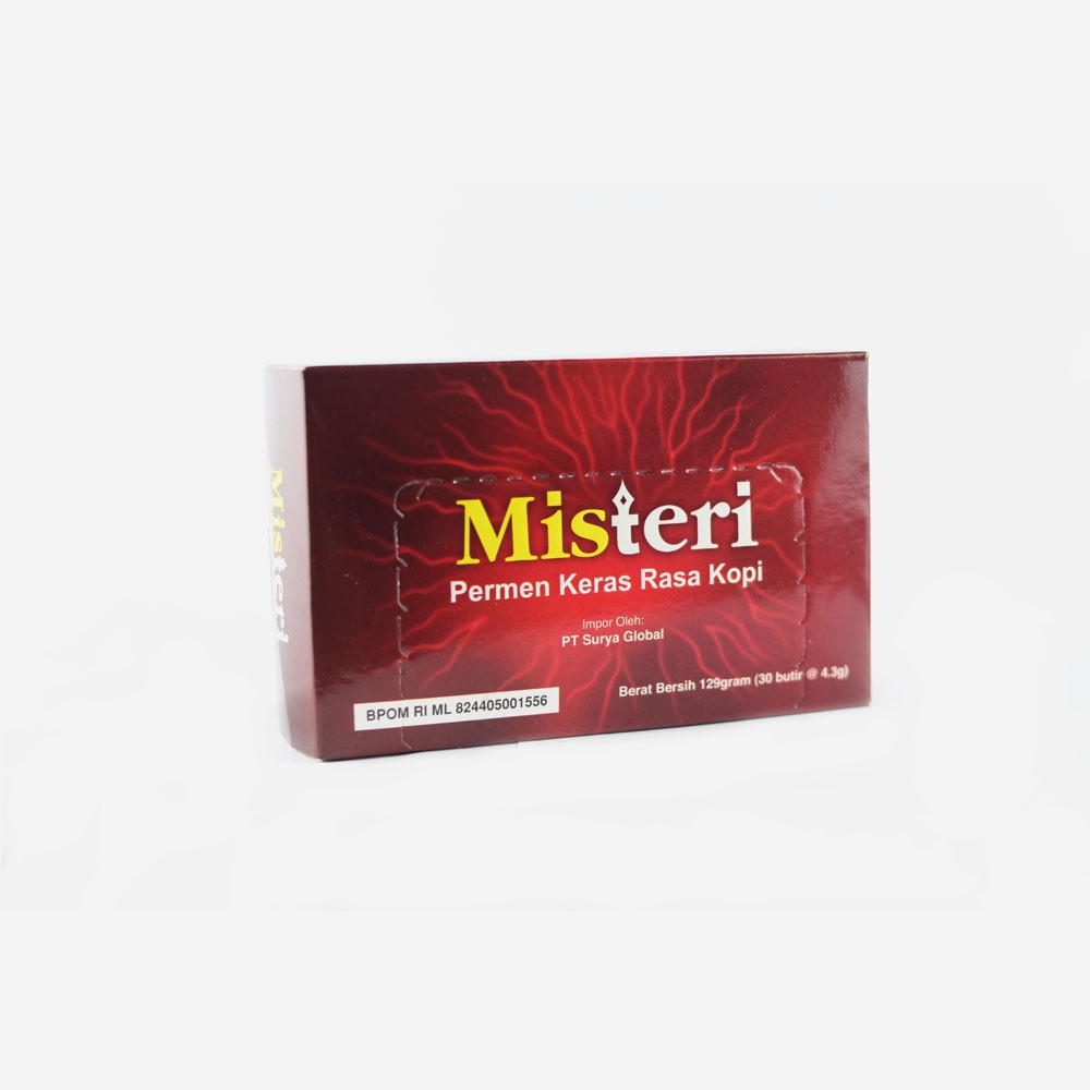 

Misteri permen keras rasa kopi 1box isi 30