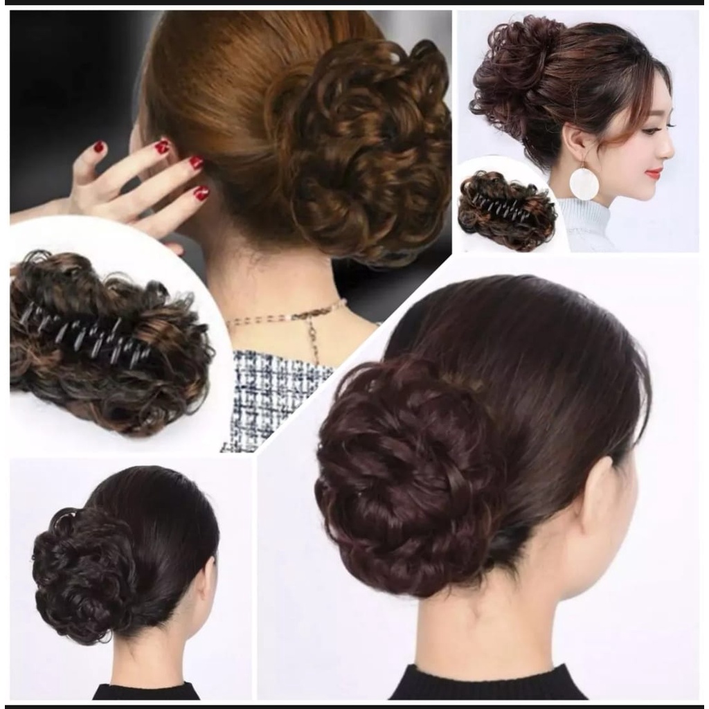 Jepit Rambut Palsu / Jepit Wig Rambut / Jepit Sanggul