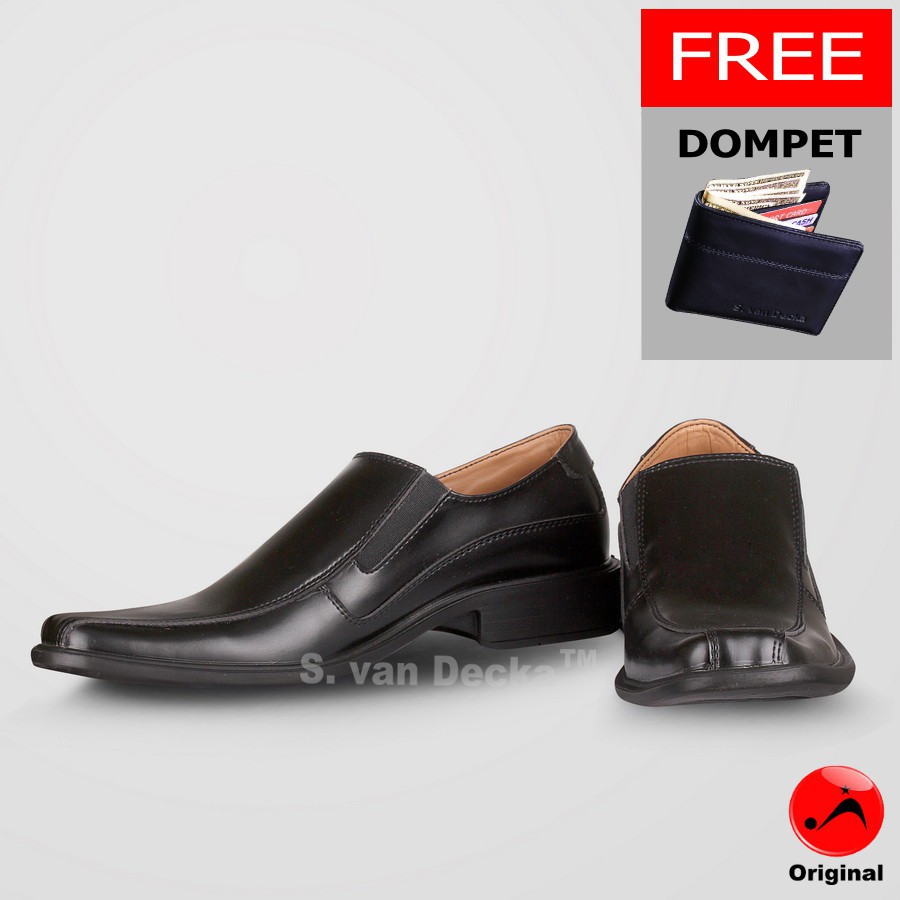 Sepatu  Pria S. van Decka  D-MUT718 + Bonus Dompet