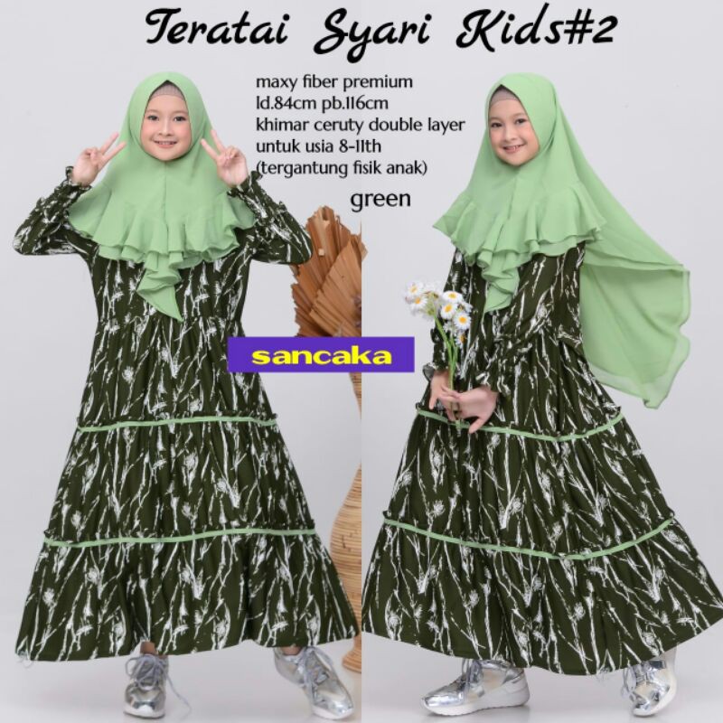syar'i fiber premium kids teratai syar'i kids