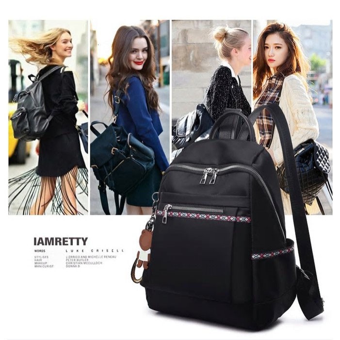 Tas Ransel Batam Wanita Cantik OCCAN Import oxford Ransel Azela D20183 FASHION WANITA RESTOK 2541