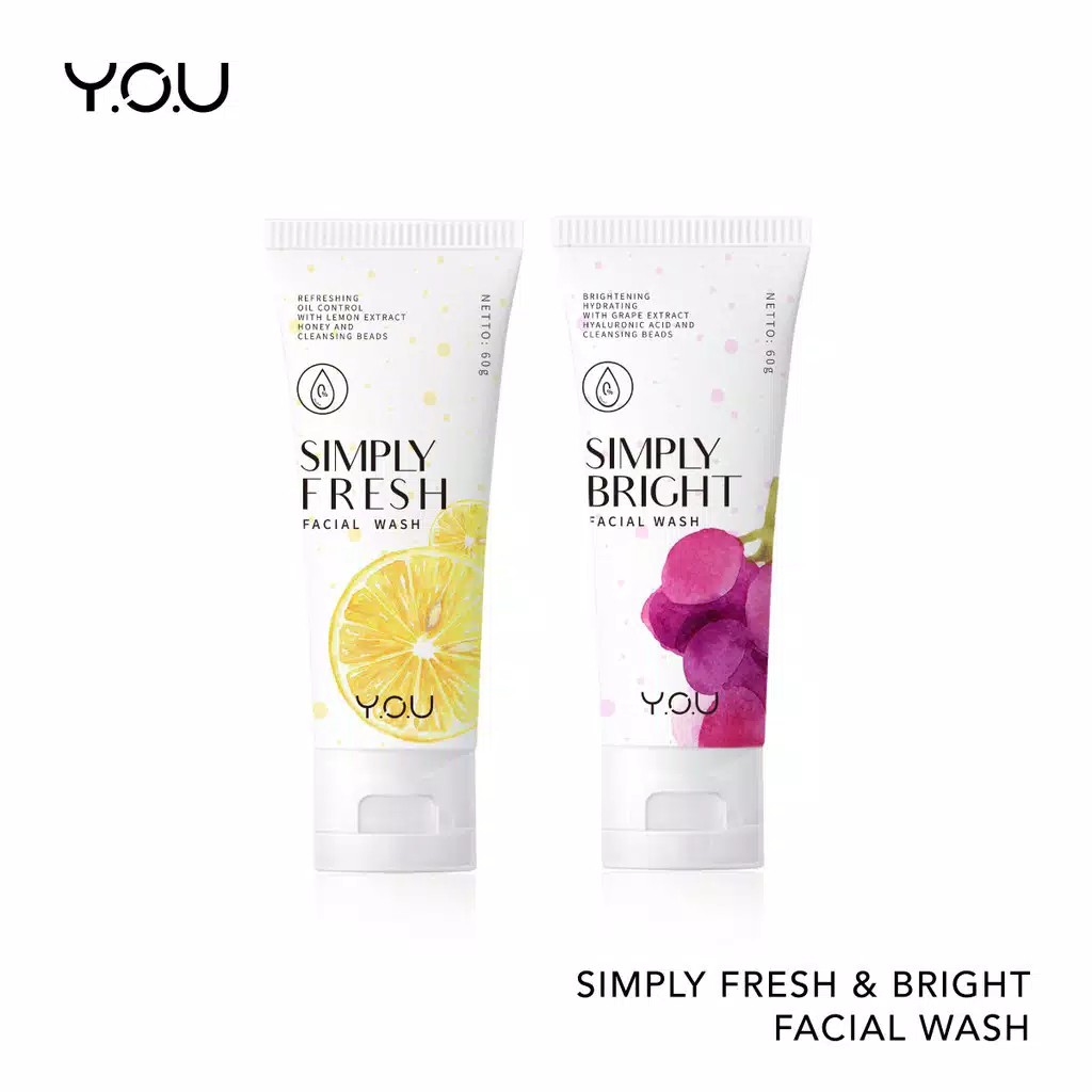 (CYBER) COD YOU Basic Skin Care Simply Fresh and Bright Facial Wash ORIGINAL 100% ORI