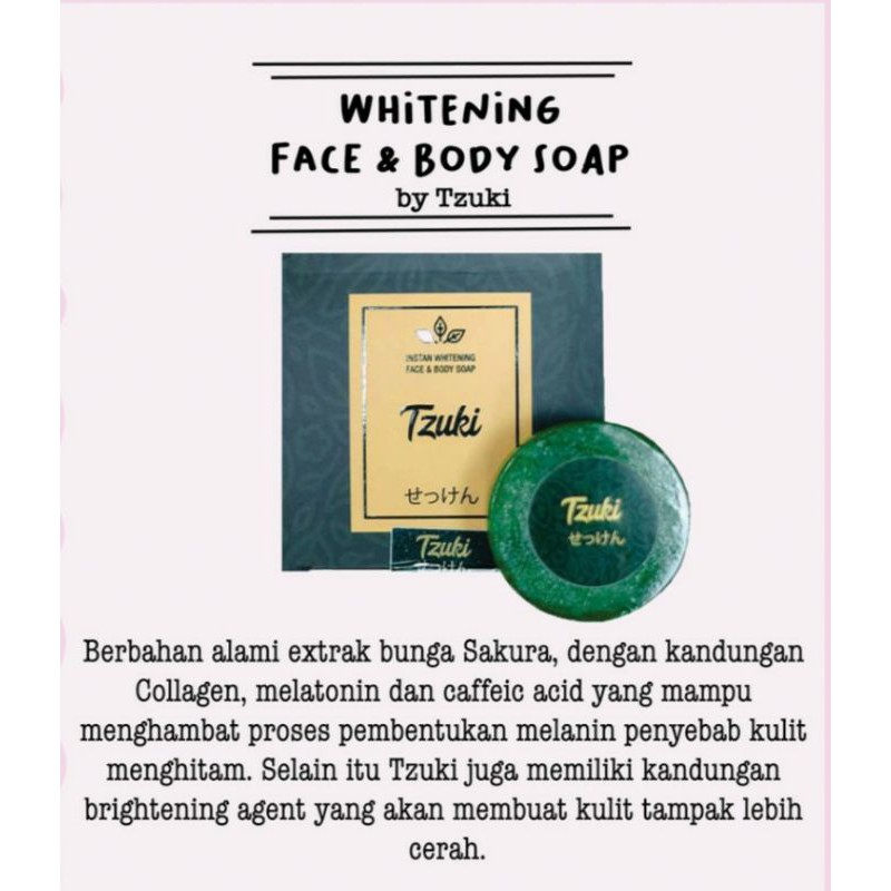 TZUKI SOAP/SABUN TZUKI