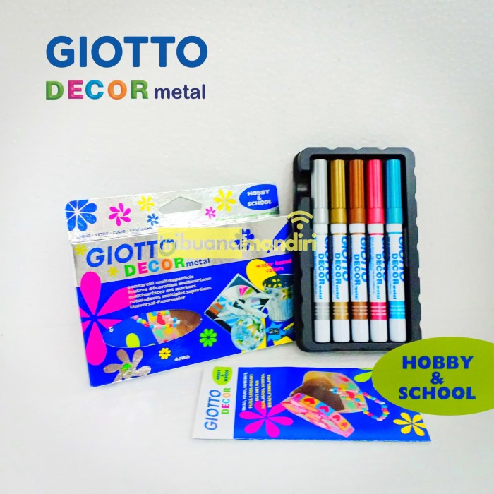 

Buruan Giotto Decor Metal 5 Cclors - Spidol Metalik Limited
