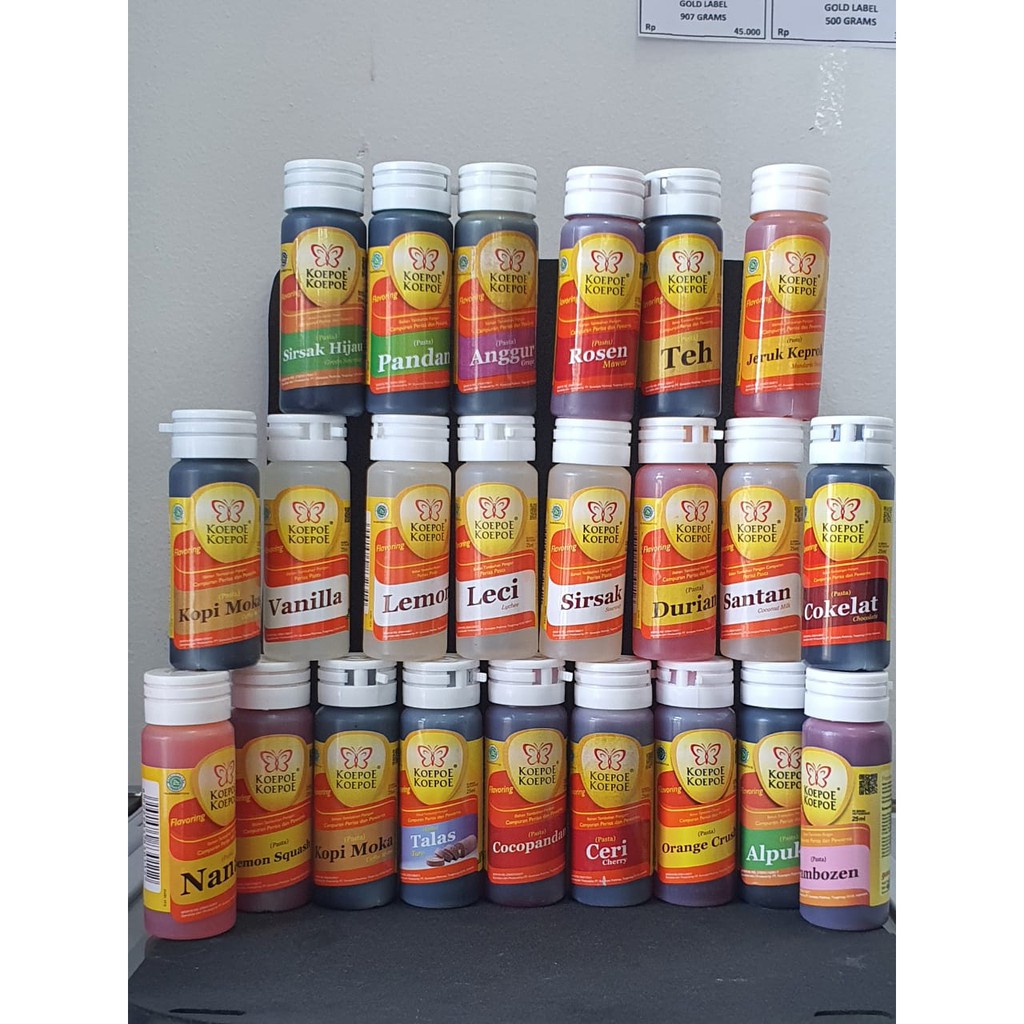 

PASTA KOEPOE KOEPOE | PEWARNA DAN PERASA MAKANAN KUE 25 ML
