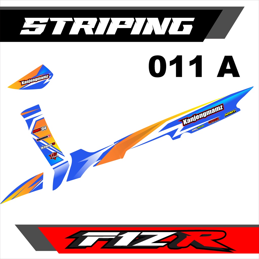 Striping Lis F1ZR - Stiker Variasi F1ZR Lis Variasi Design GARIS KEREN  - 011