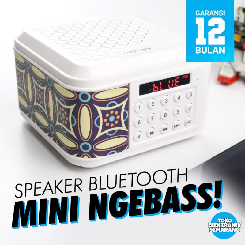 ADVANCE SPEAKER PORTABLE PORTABEL TP 600 BT TP600BT BLUETOOTH FM RADIO USB MICROSD