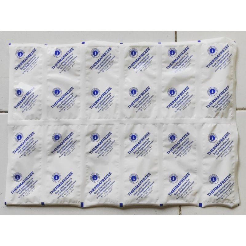 thermafreeze ice gel lembaran 1 lembar isi 12 pcs ice gel thermafreeze