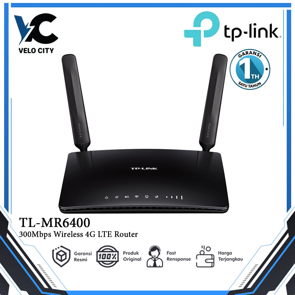 TPLink MR6400 Wifi Router Modem Wifi 4G UNLOCK All Operator - Garansi Resmi 1 Tahun