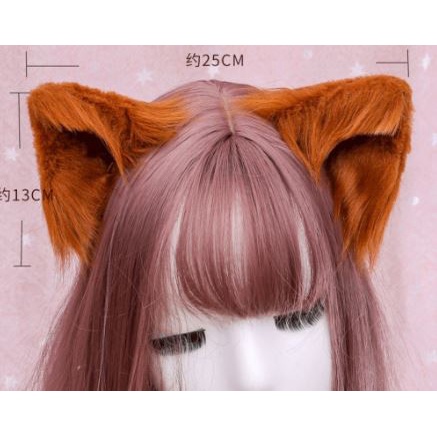 JL-03 JEPITAN TELINGA WOLF fox dog ear hairpin hairclip jepit kuping serigala anjing rubah jepitan rambut cosplay