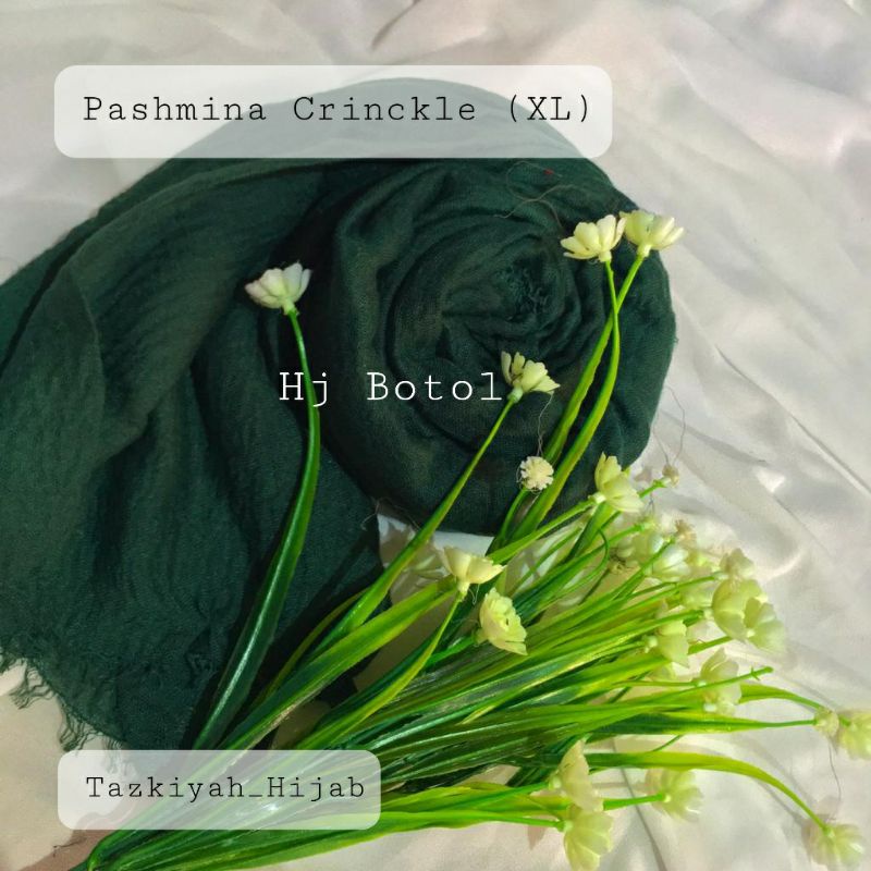 Pashmina Crinkle Shawl-Hj Botol XL