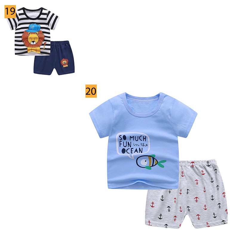 [PART 2] PREMIUM QUALITY Baju Bayi Kaos Anak Setelan Celana Lengan Pendek Laki Perempuan COD Import