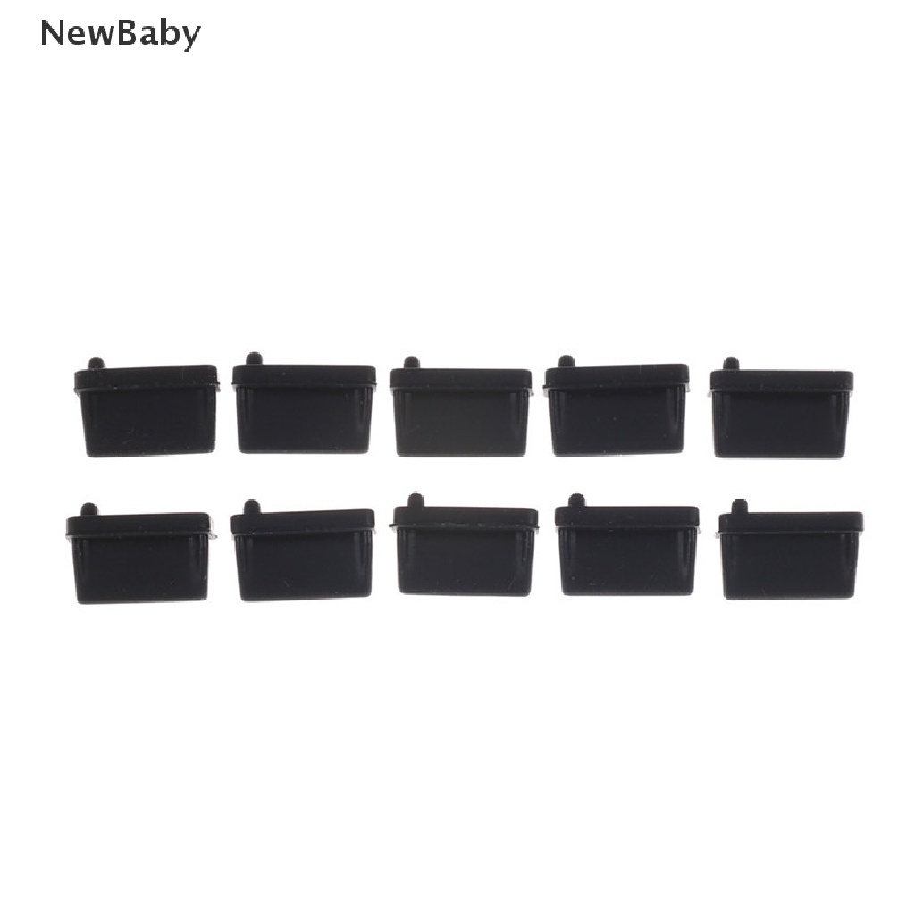 NewBaby 10pcs Black Rubber A Type Female USB Anti Dust Protector Plugs Stopper Cover ID