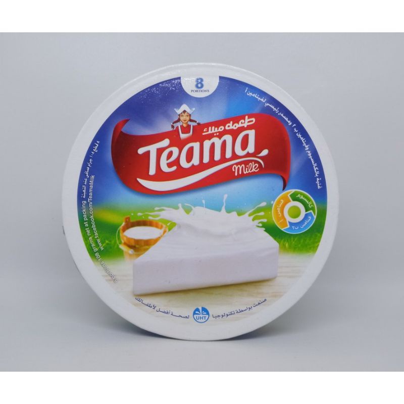 

KEJU TEAMA 108GRAM IMPOR MESIR CHEDDAR CHEESE WITH SKIMMED MILK ISI 8 CHEDAR SWISS CAMILAN RINGAN