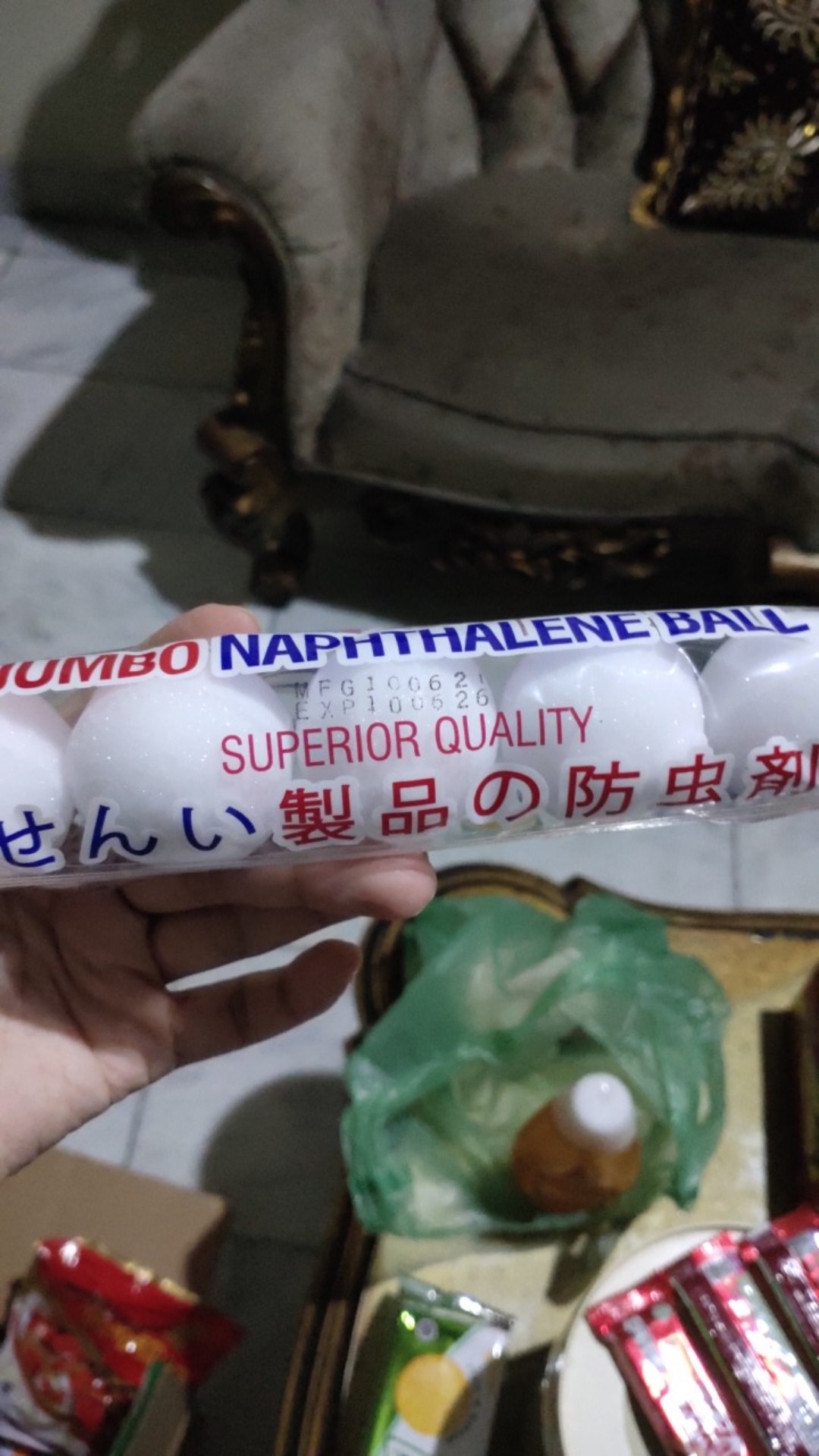 Kamper Kapur Barus Swallow Jumbo Naphthalene Ball 5s