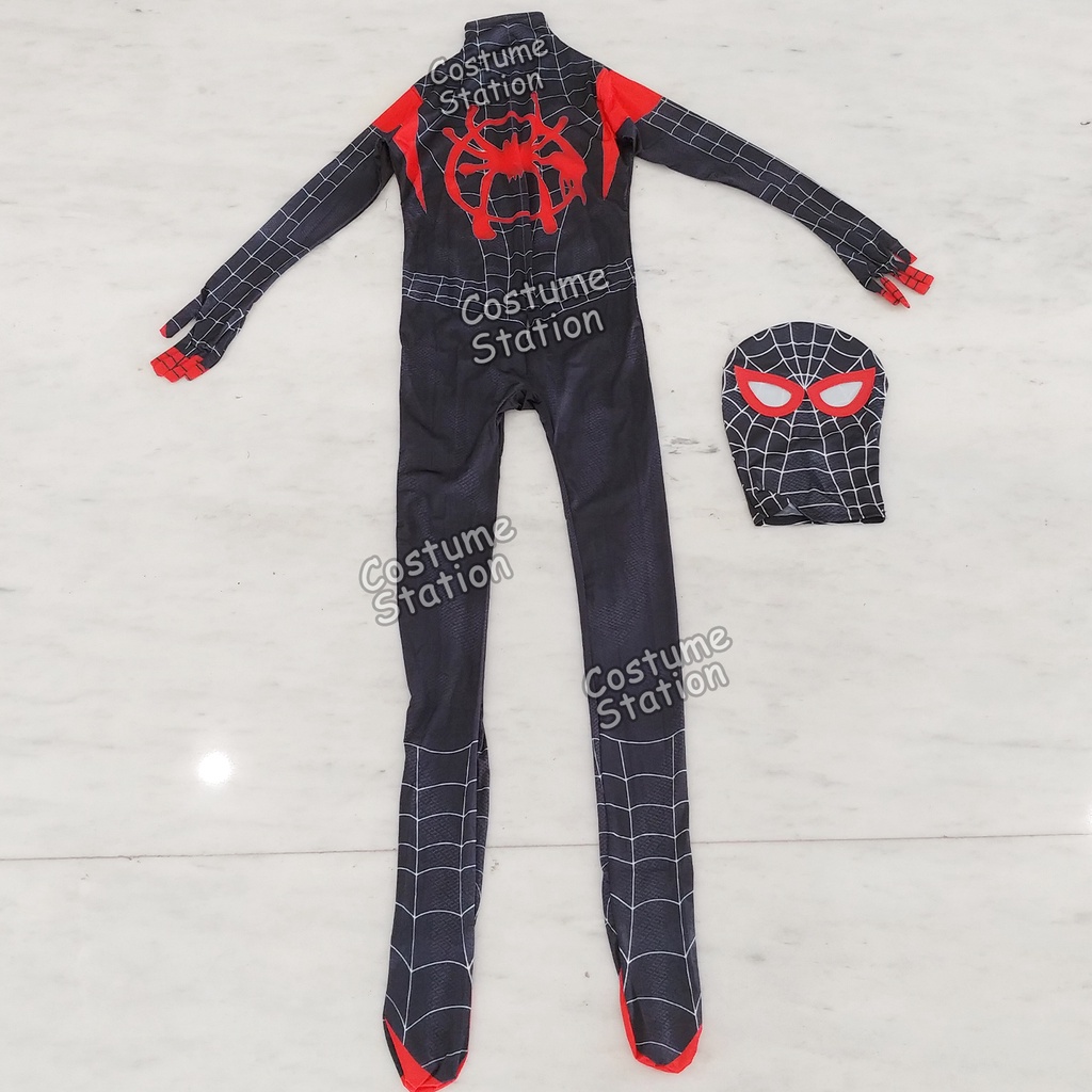 Kostum Spiderman Into The Spider Verse / Costume Superhero Marvel Miles Morales dewasa