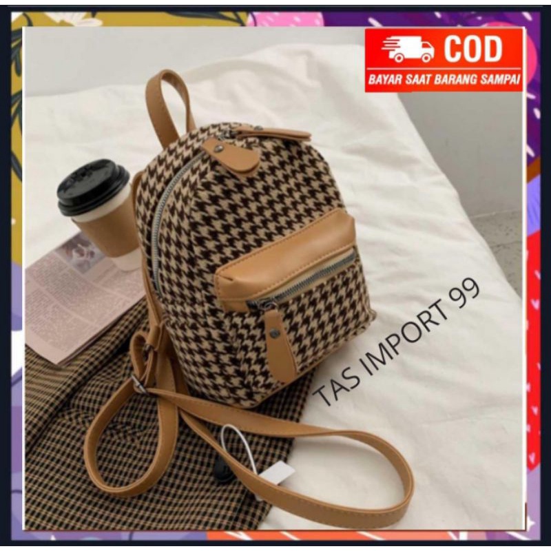 TAS RANSEL MINI BACKPACK WANITA CEWEK REMAJA PEREMPUAN IMPORT BATAM BRANDED TERBARU 2022 ORIGINAL MU