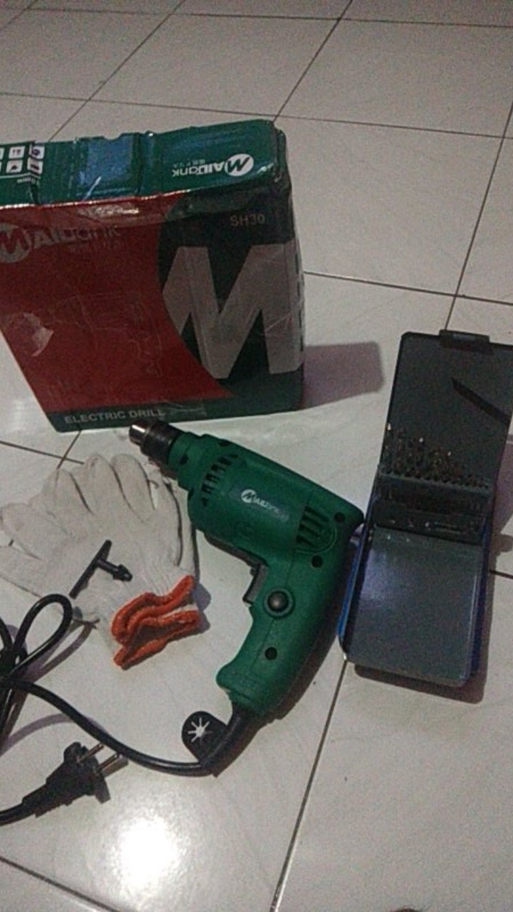 Paket Hemat Mesin Bor Mailtank Bonus Mata Bor Set Fujiyama 1,5-6,5 Mm
