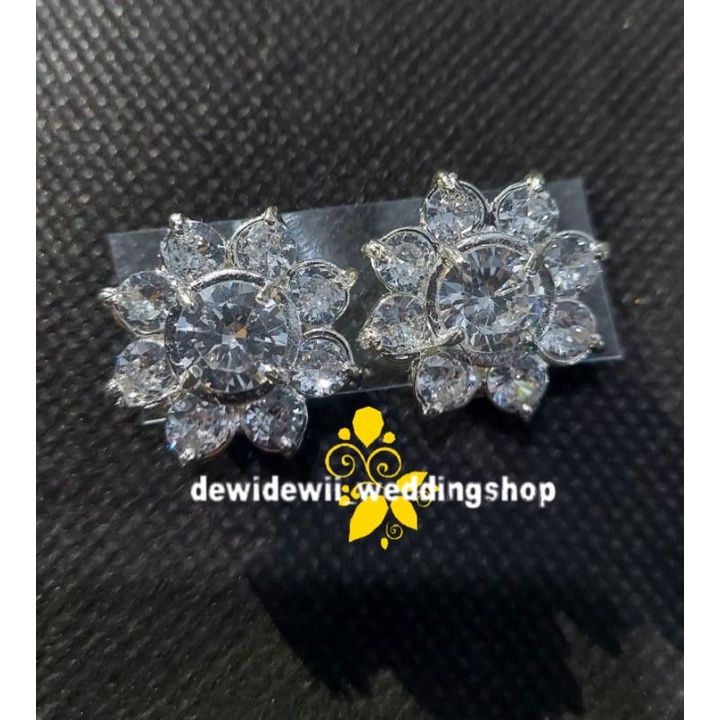 Anting Pengantin / Anting Ayla (Batu diamond, Batu tanam)