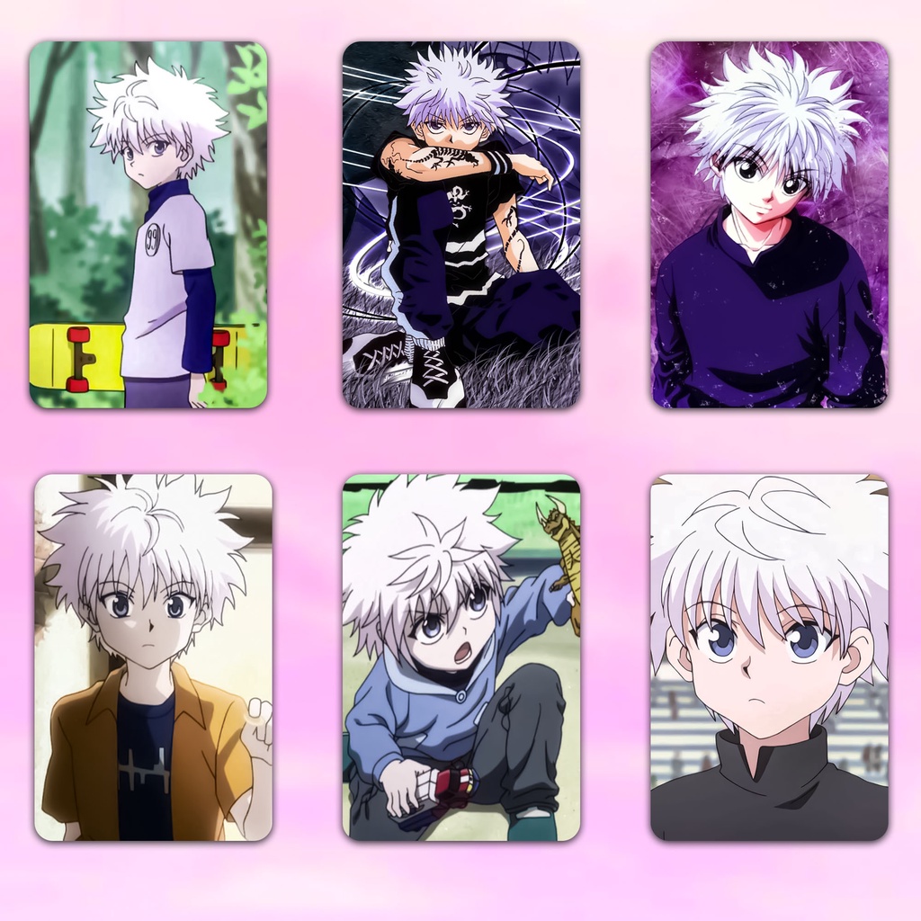 Photocard Foto Anime Jepang Killua Zoldyck Photo Idola Kartun Japan