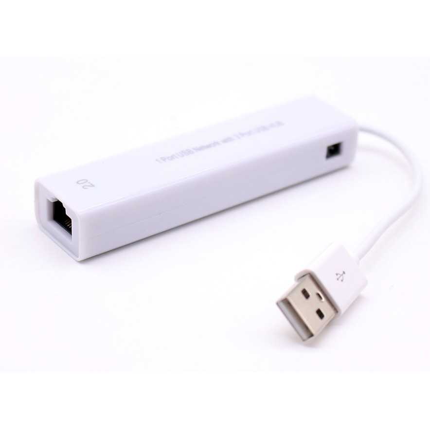 (100% BARANG ORI) USB to LAN Ethernet External Network Card with USB Hub - 8152