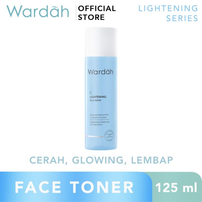 Wardah Lightening Face Toner 125ml - Hydrating toner dengan formula PH balance