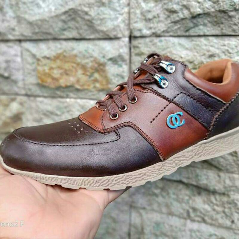 sepatu sport kulit asli, sepatu sneaker tander, sepatu casual, sepatu terbaru