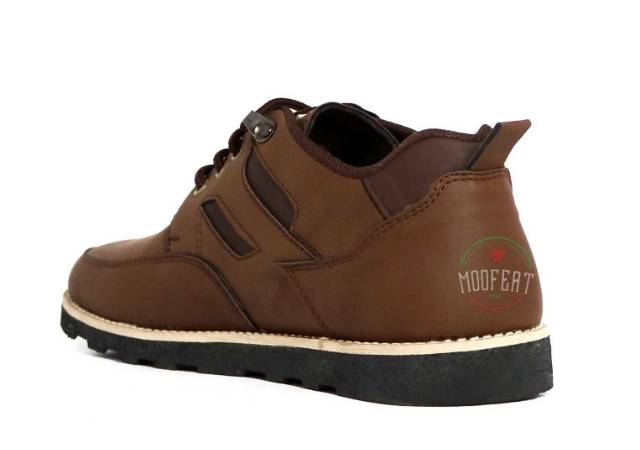 Sepatu Outdoor Semi Kulit, Moofeat Boot Pendek, Sepatu Original Branded