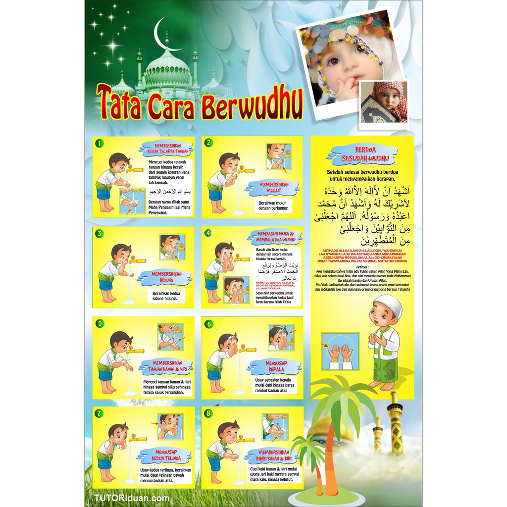 POSTER TATA CARA WUDHU