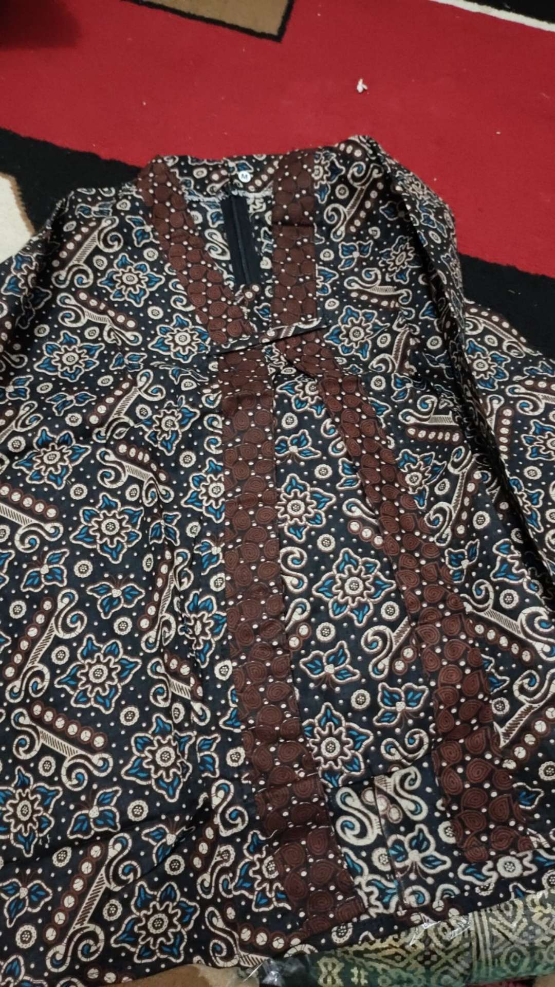 Kemeja Batik Lengan Panjang 021 Risna Batik Hrb026 Hem Batik Murah Seno Sogan Bakung Padi Manggar