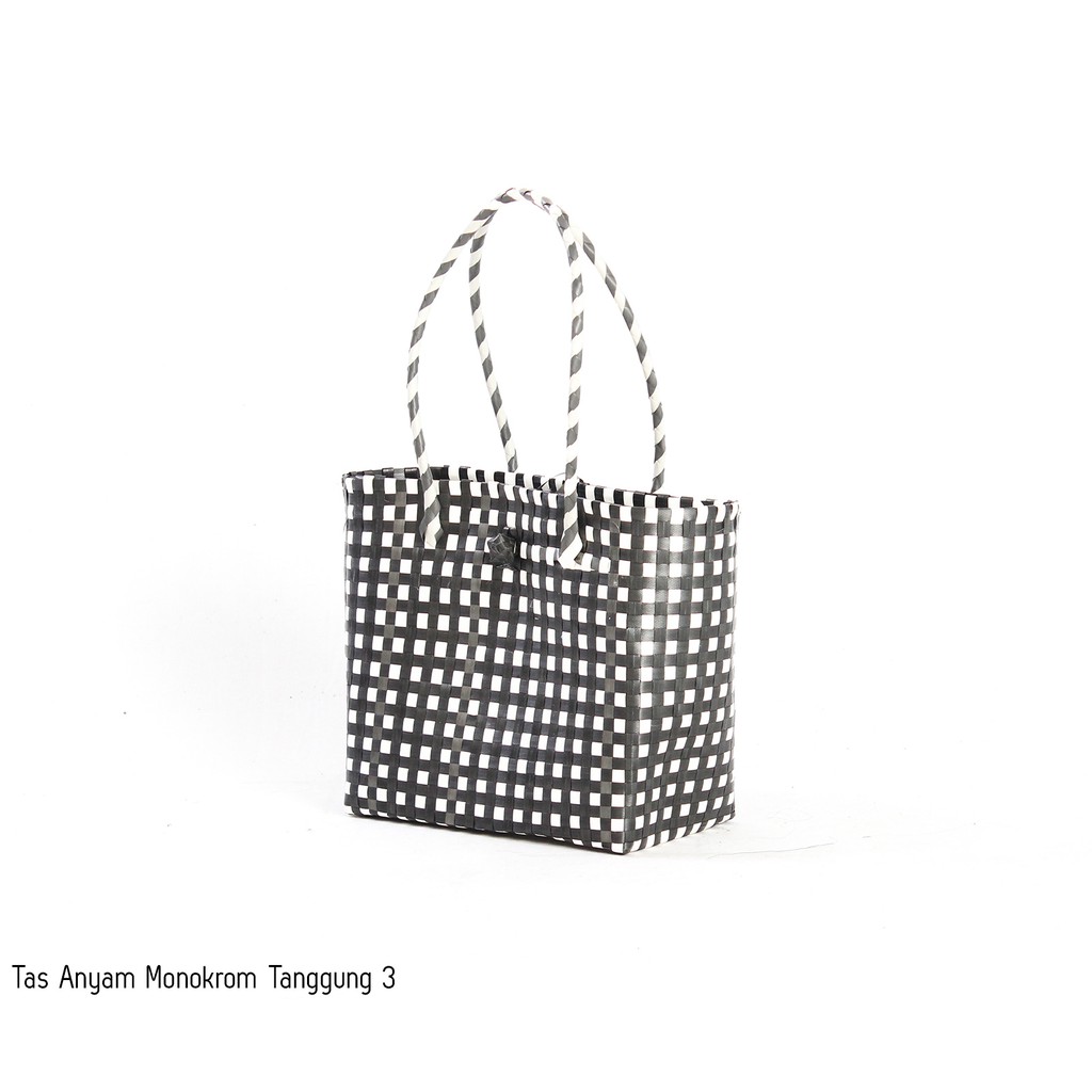 Tas Belanja Tanggung Monokrom