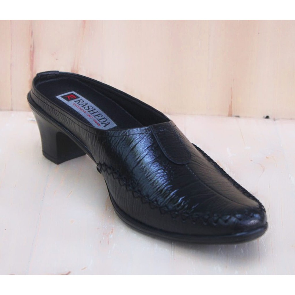 Sepatu Sandal Wanita Kulit Asli Rasheda SM 02 Selop Tutong Bustong Daltong