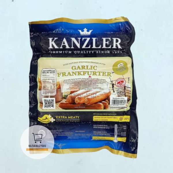 Kanzler Garlic Frankfurter 300gr