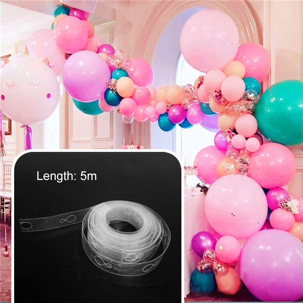 1Pc Pvc Injection Plastic Food Supermarket Hanging Strip / Balloon Connect Chain Tape Strip /Transparent Hanging Strip