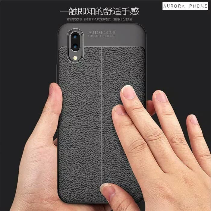 VIVO V11 PRO AUTOFOCUS CARBON CASE SLIM LEATHER CASE VIVO V11 PRO